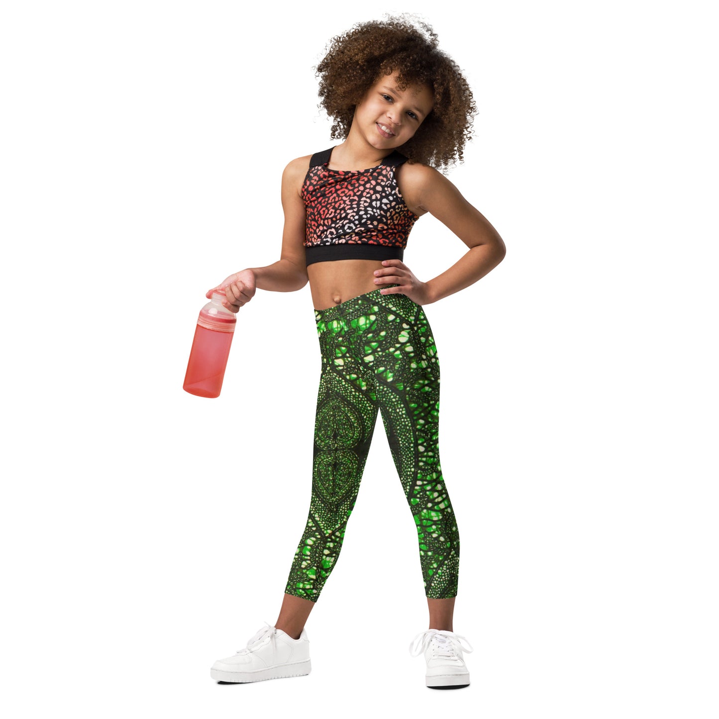 Green Peas Ankara Kid's Leggings