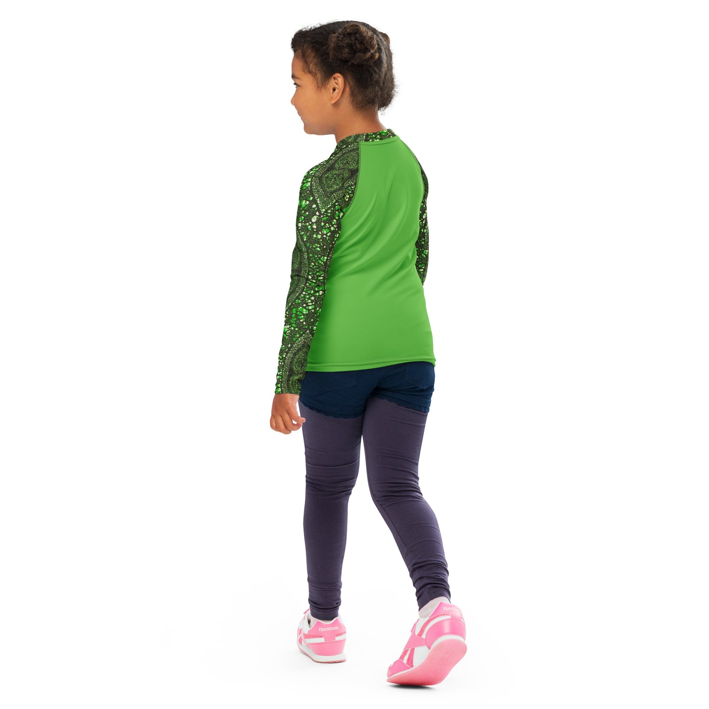 Green Peas Ankara Kids Rash Guard