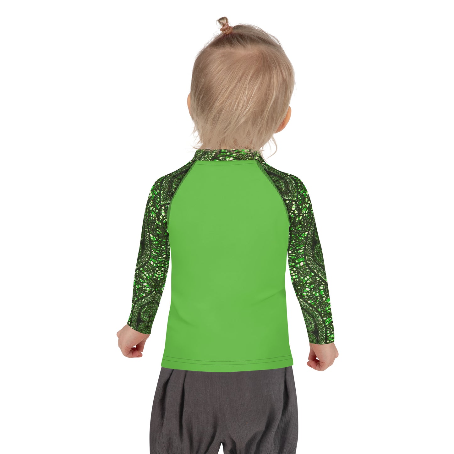 Green Peas Ankara Kids Rash Guard