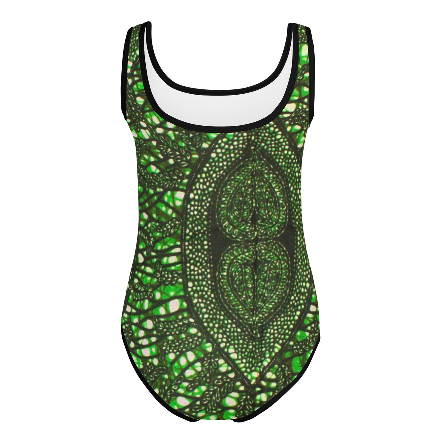 Green Peas Ankara Kids Swimsuit