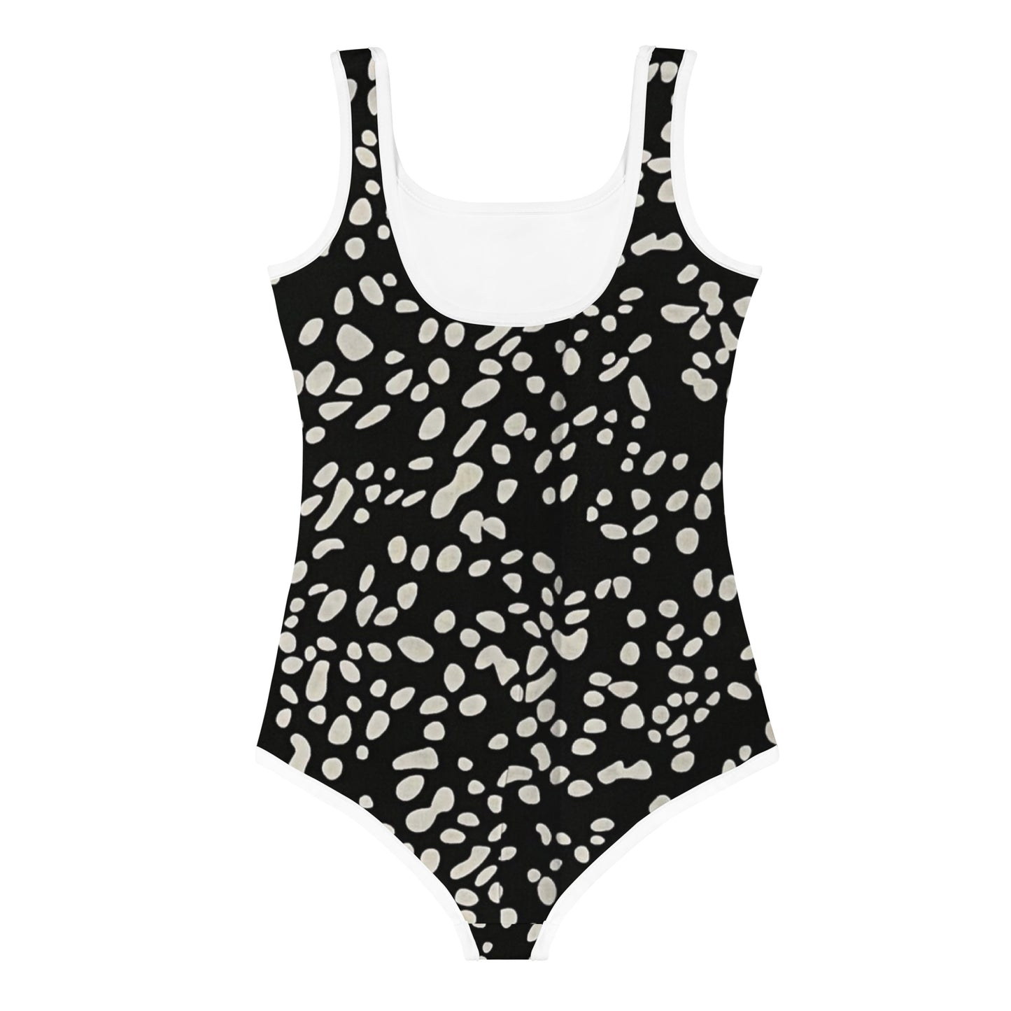 White Dots Adire Kids Swimsuit