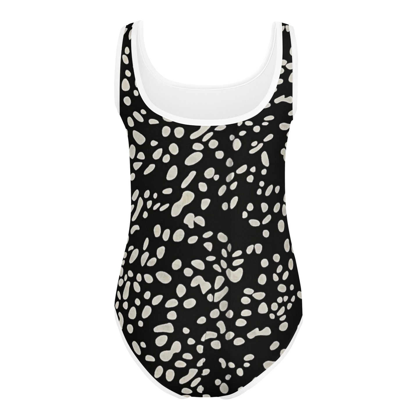 White Dots Adire Kids Swimsuit