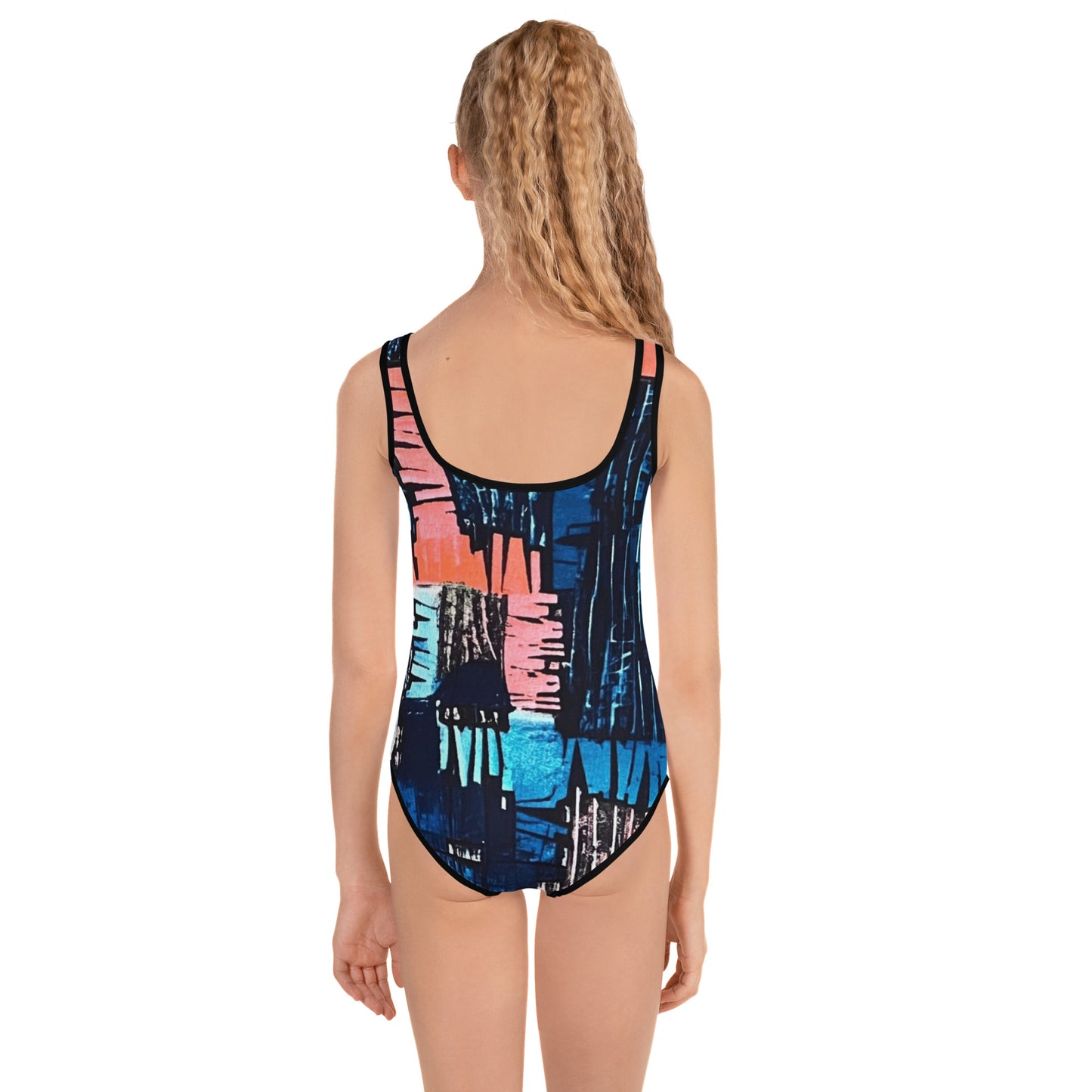 Colourful Adire Kids Swimsuit