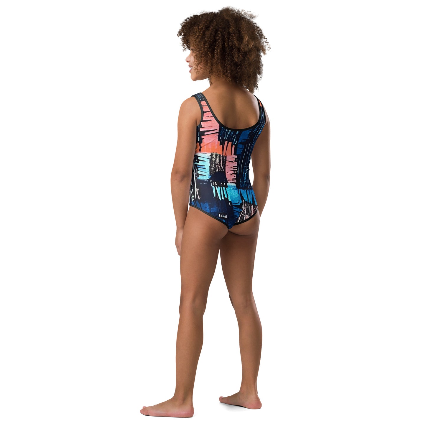 Colourful Adire Kids Swimsuit