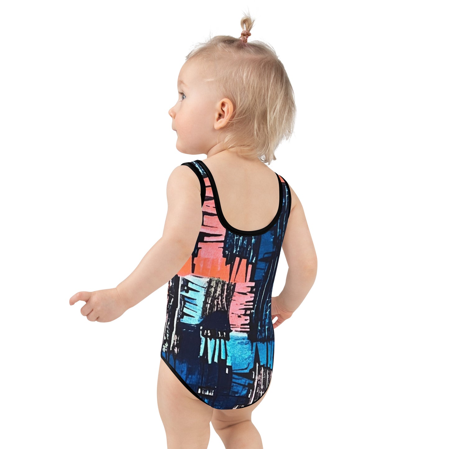 Colourful Adire Kids Swimsuit