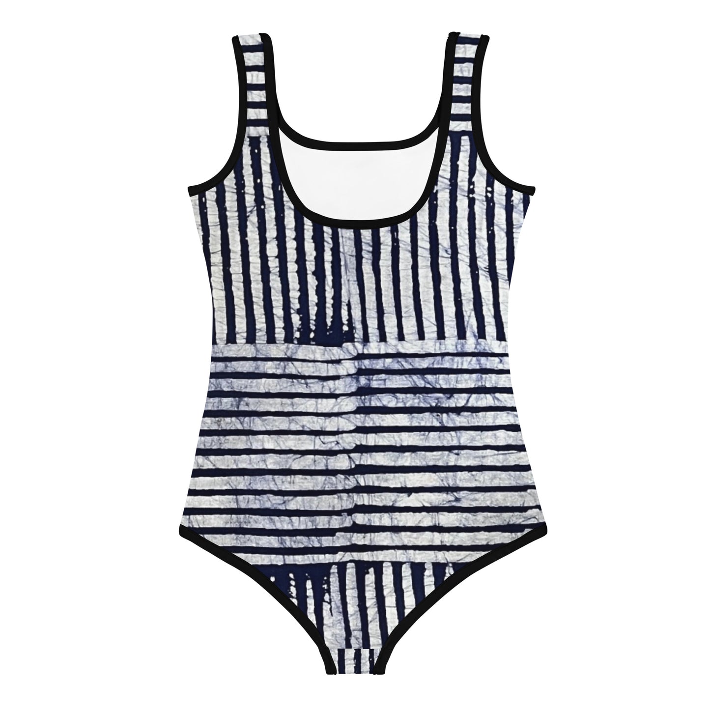 Stripey Adire Kids Swimsuit