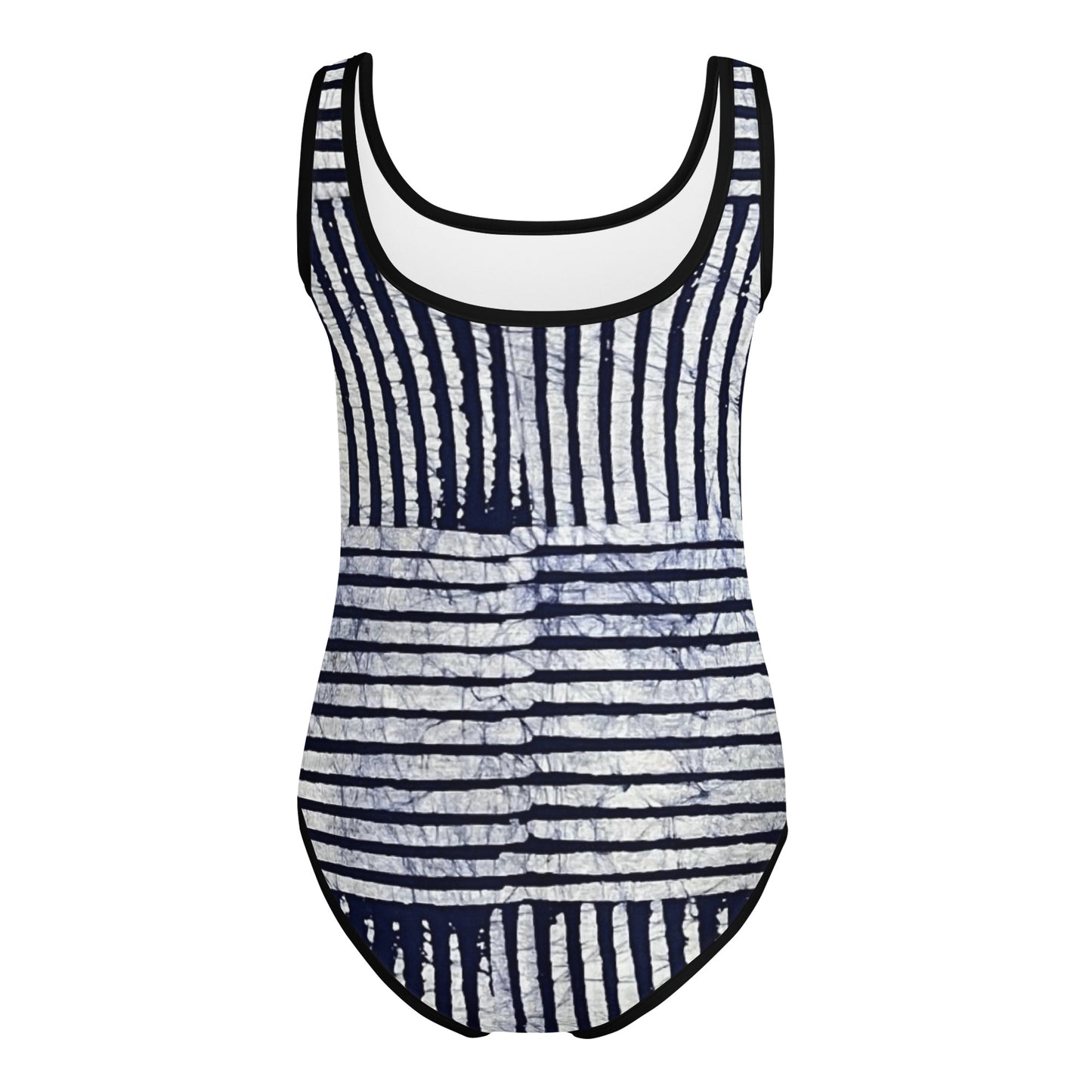 Stripey Adire Kids Swimsuit