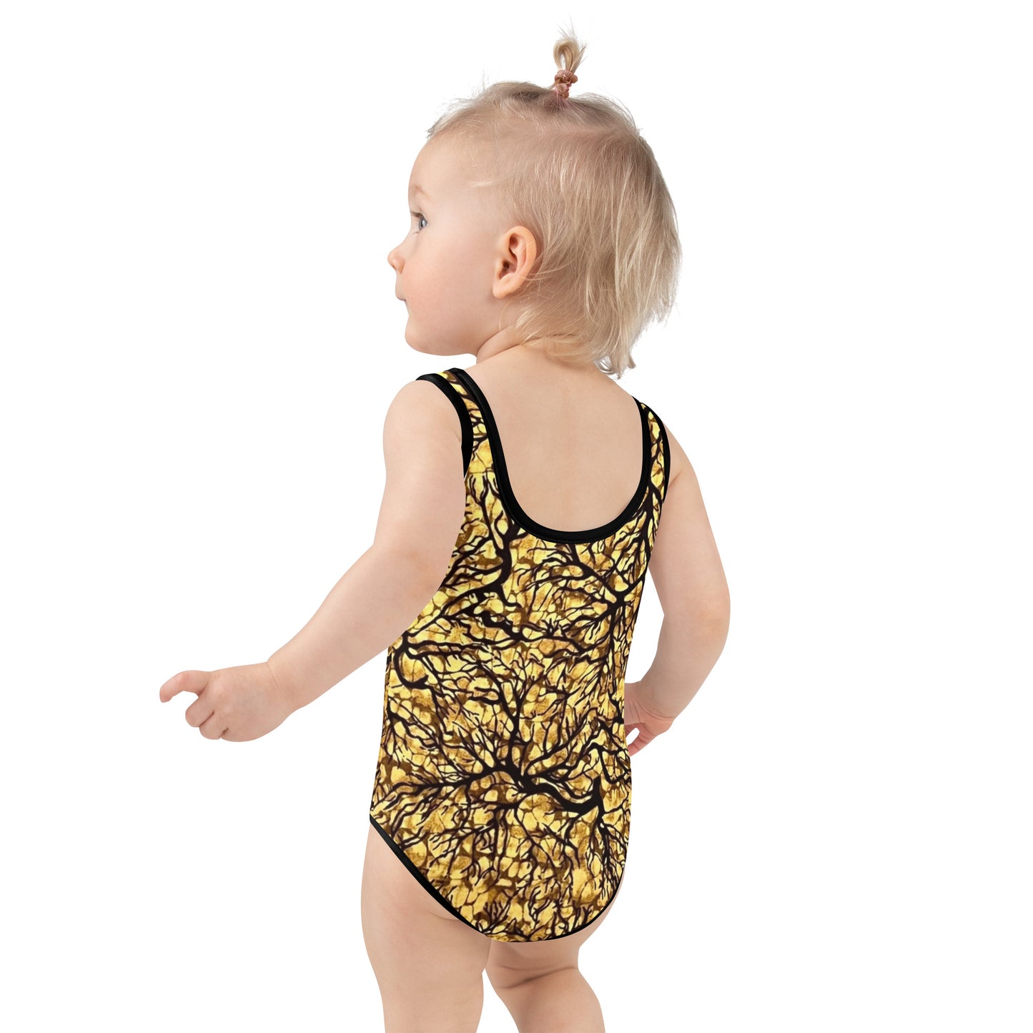 Trees Adire Kids Swimsuit