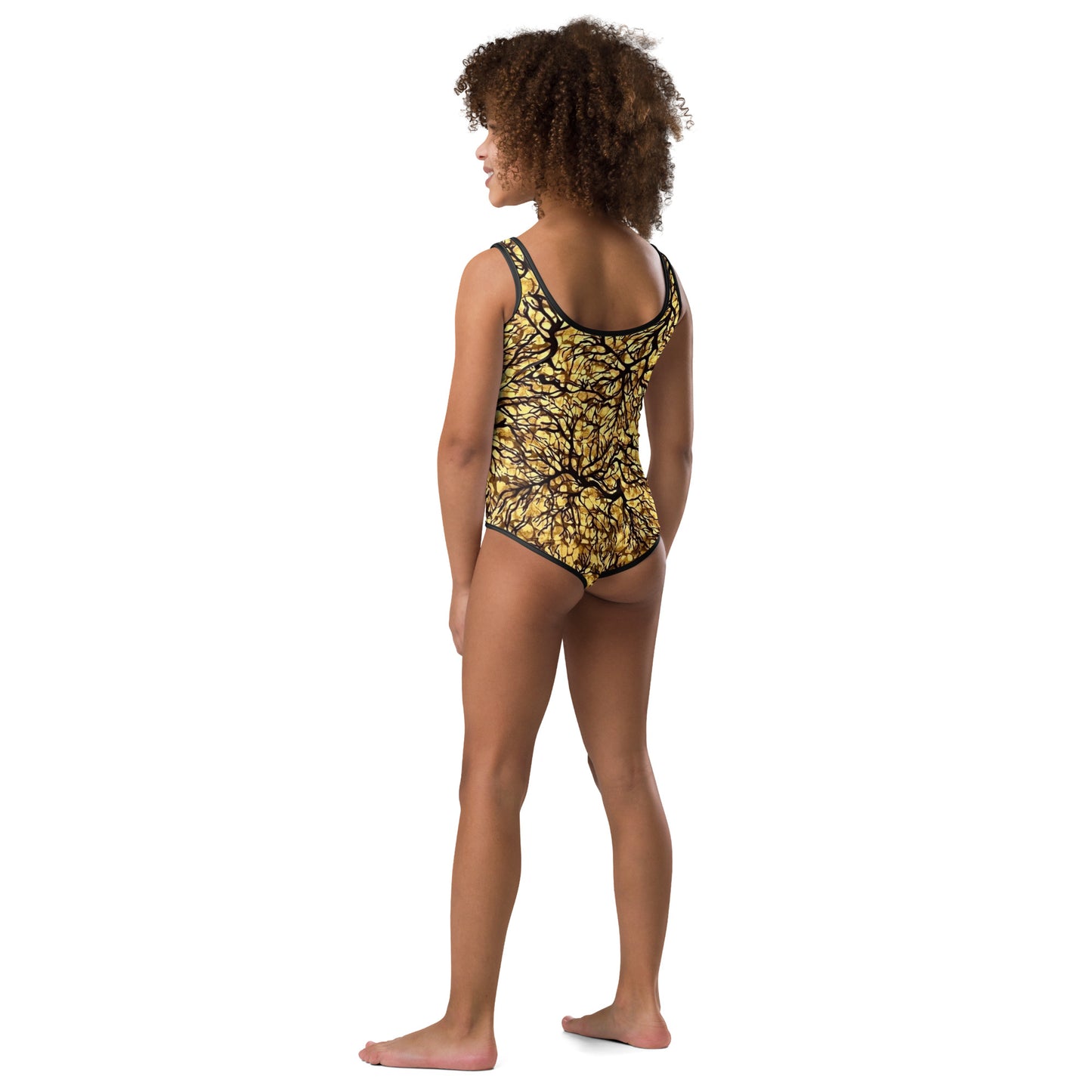 Trees Adire Kids Swimsuit