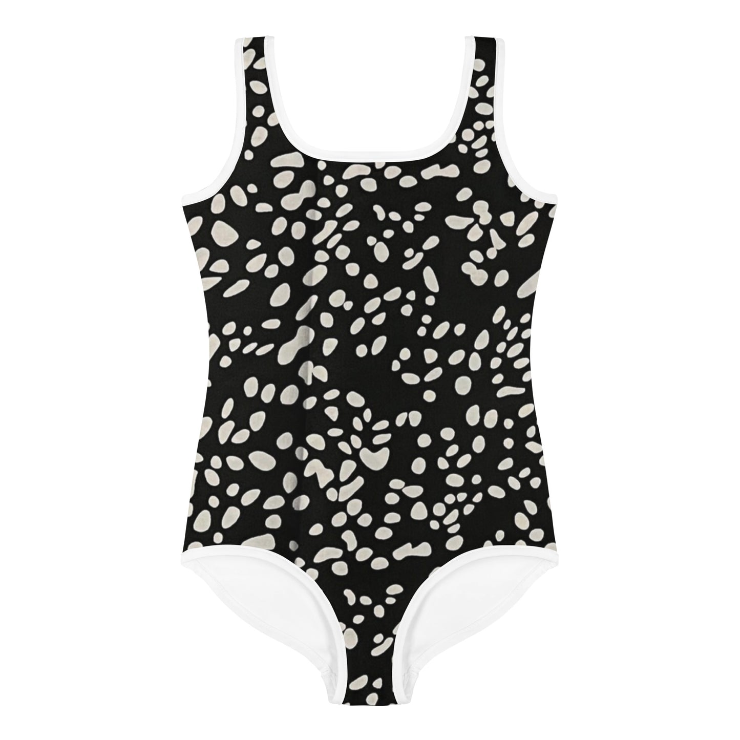 White Dots Adire Kids Swimsuit