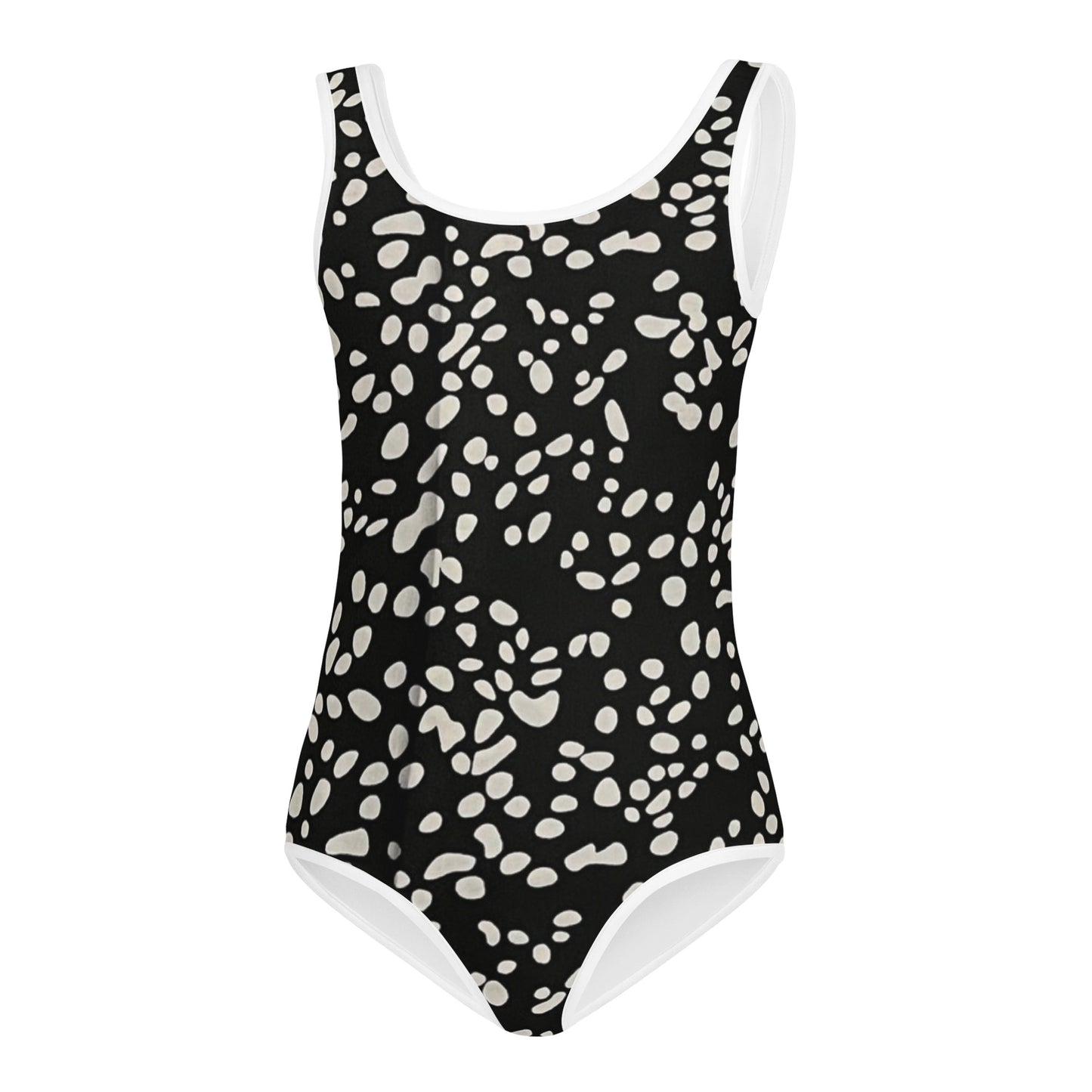 White Dots Adire Kids Swimsuit