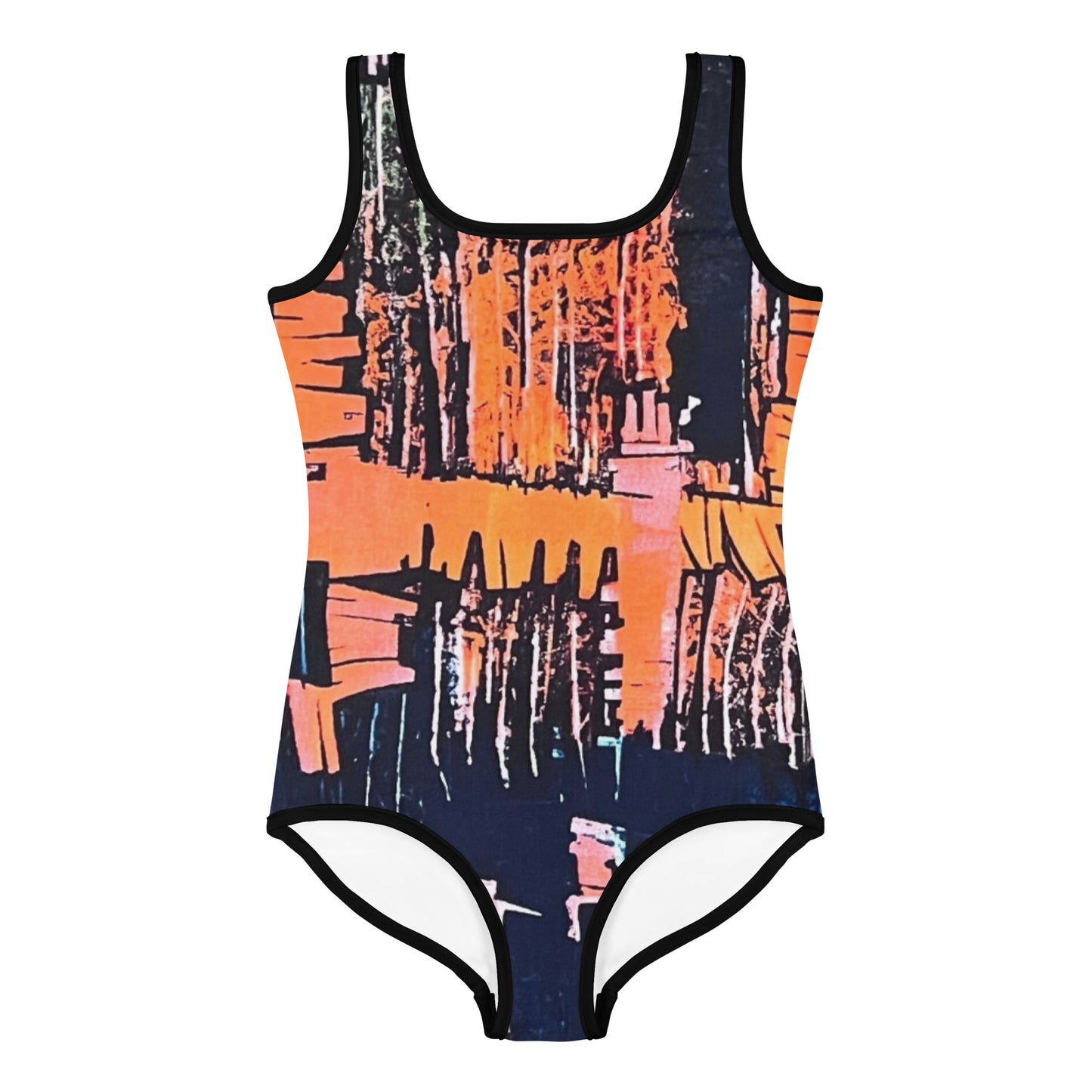 Colourful Adire Kids Swimsuit