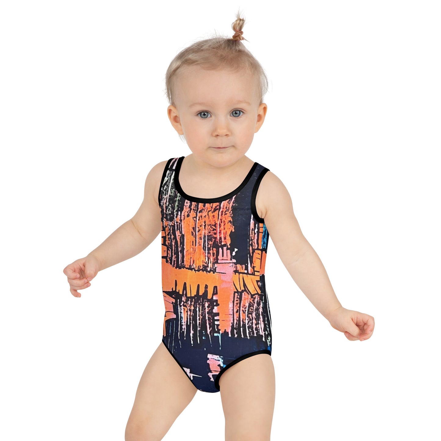 Colourful Adire Kids Swimsuit