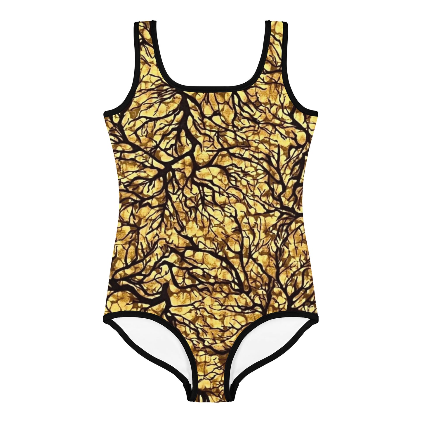 Trees Adire Kids Swimsuit