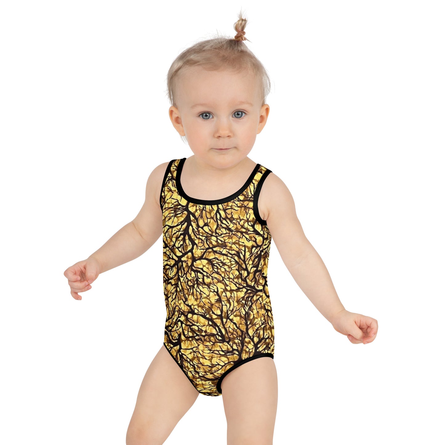 Trees Adire Kids Swimsuit