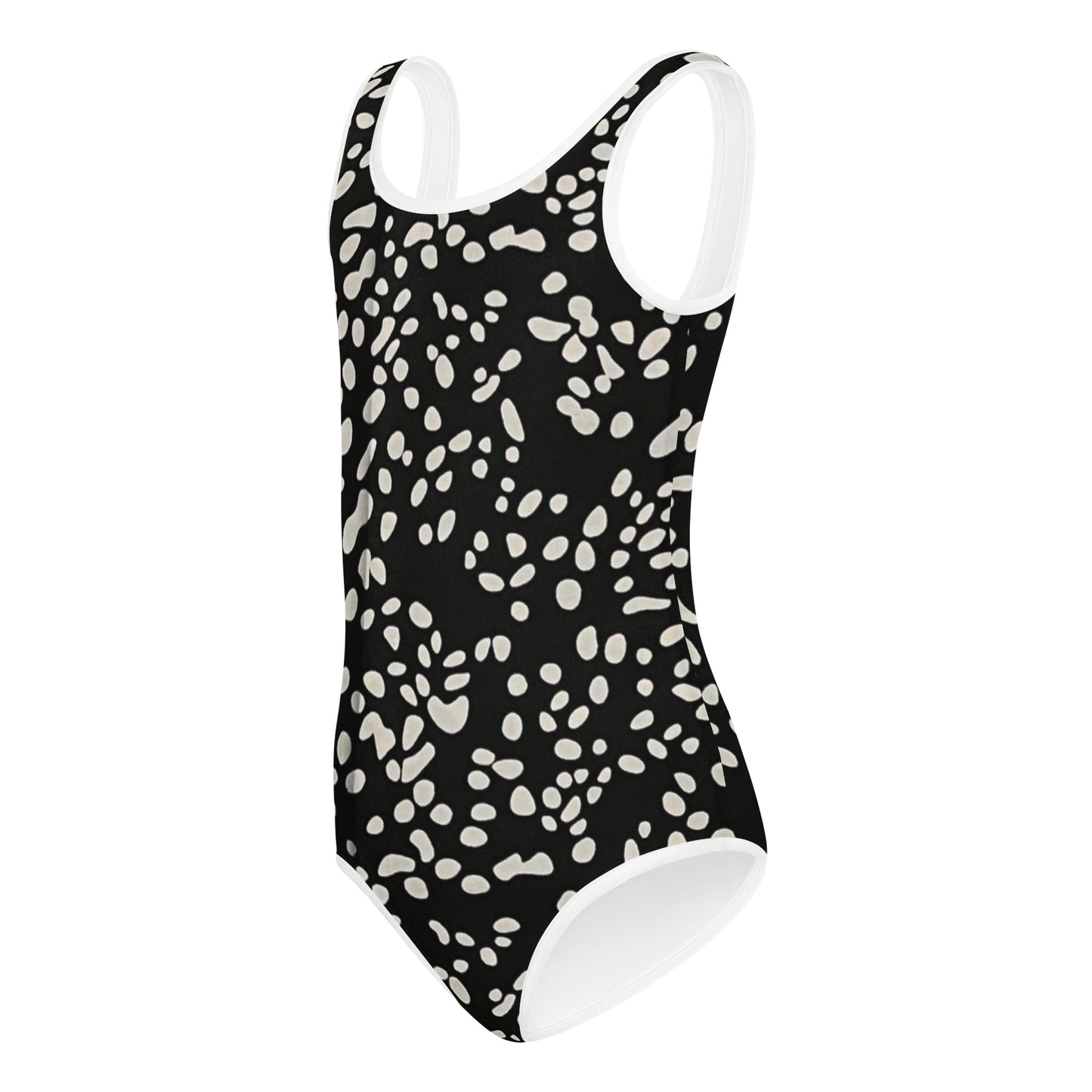 White Dots Adire Kids Swimsuit