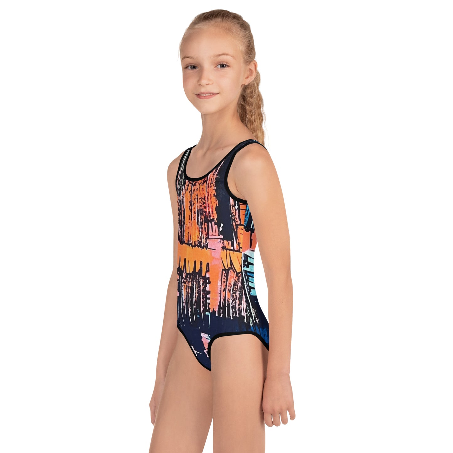 Colourful Adire Kids Swimsuit