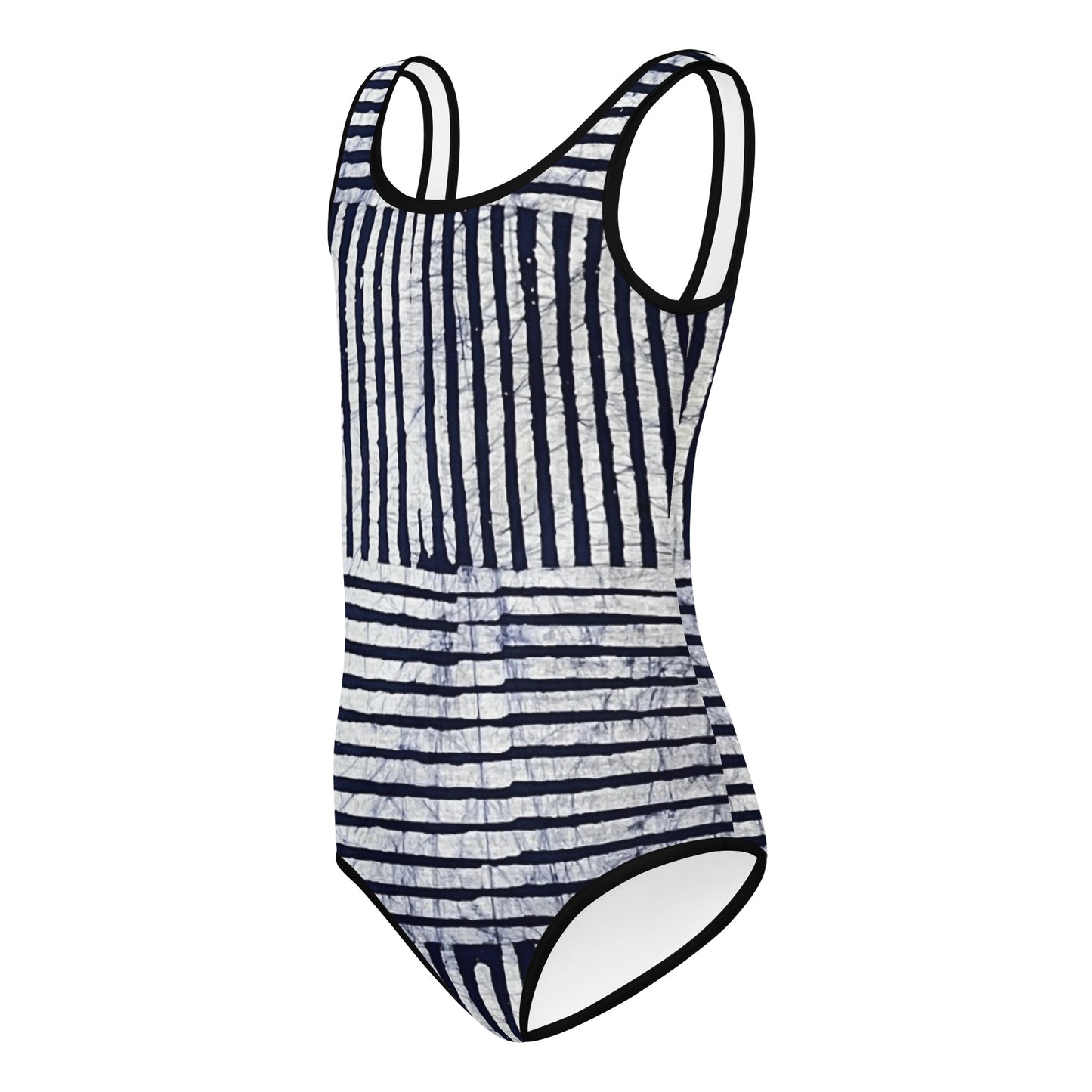 Stripey Adire Kids Swimsuit