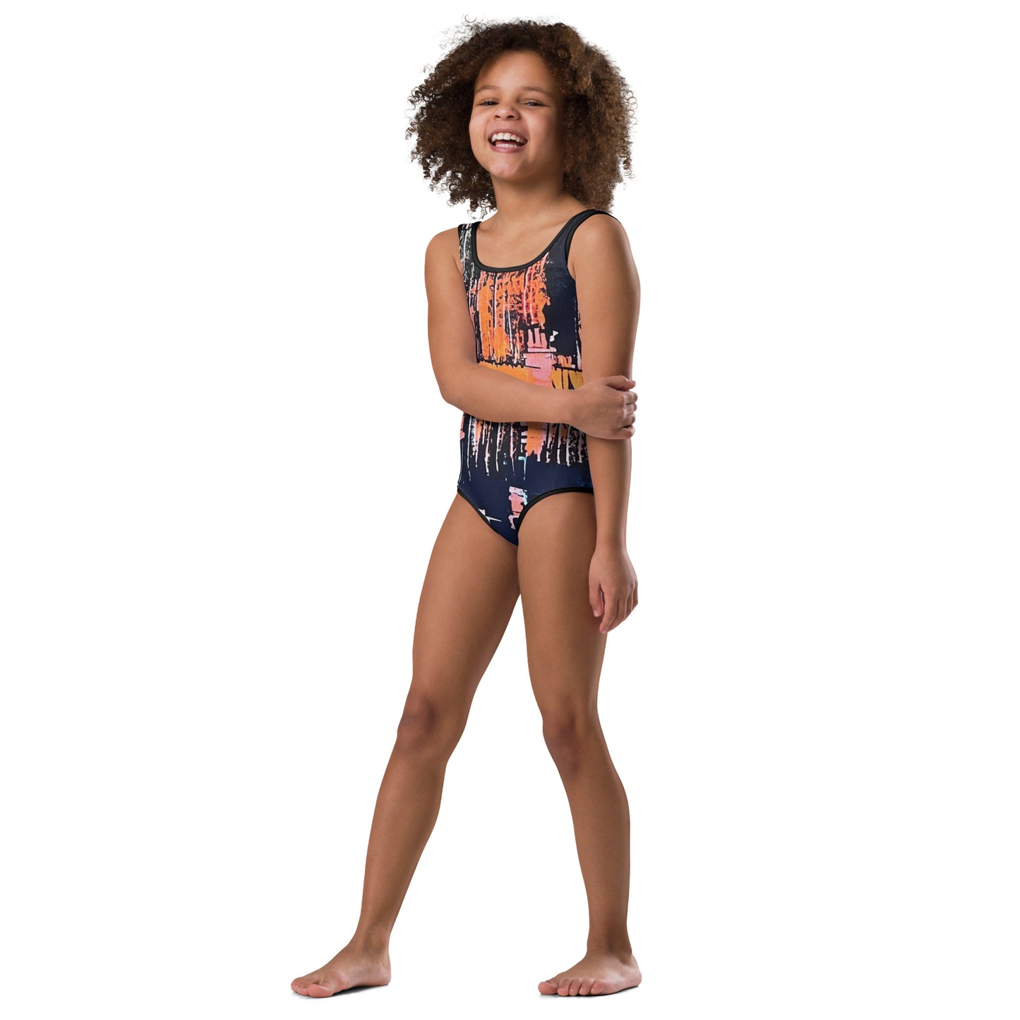 Colourful Adire Kids Swimsuit