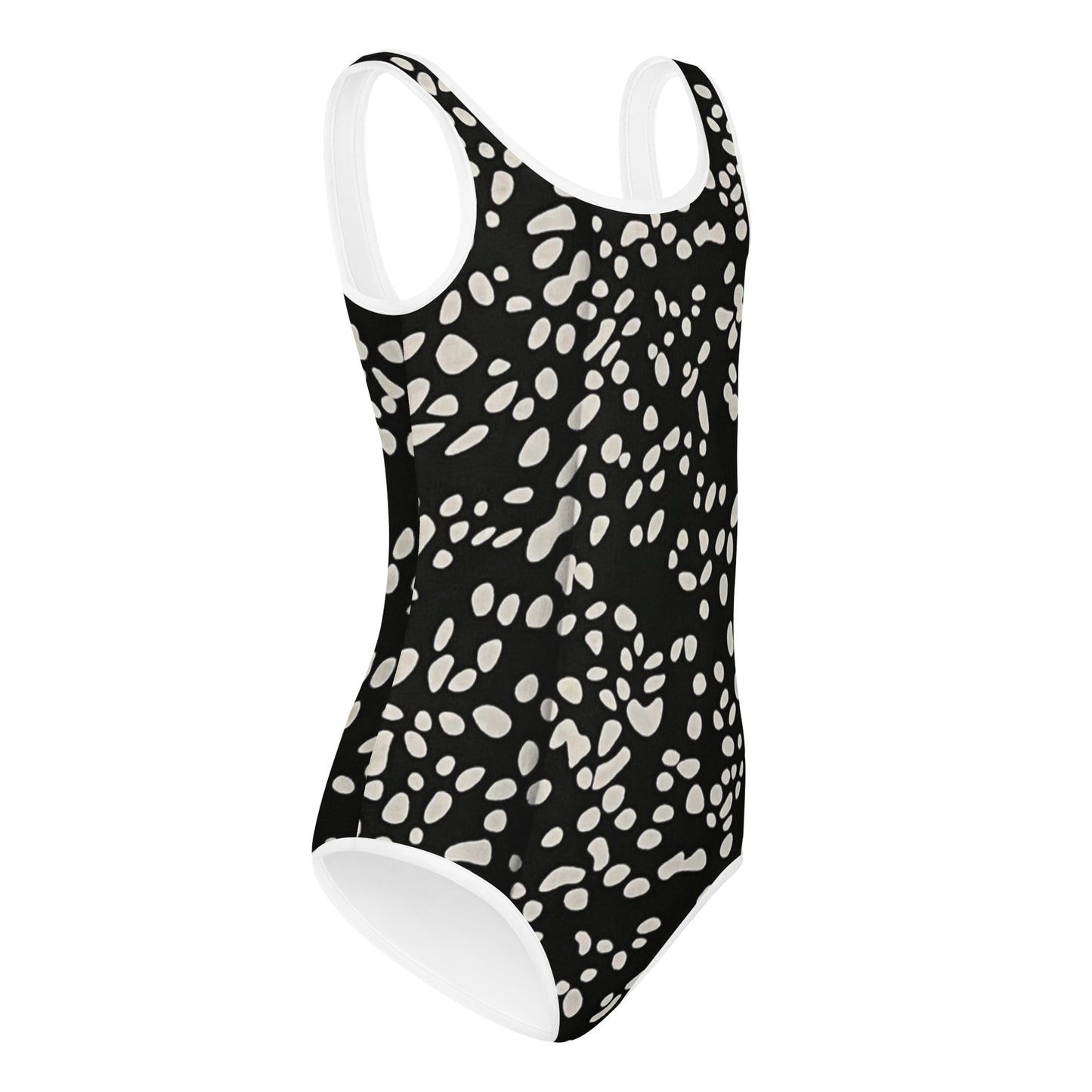 White Dots Adire Kids Swimsuit