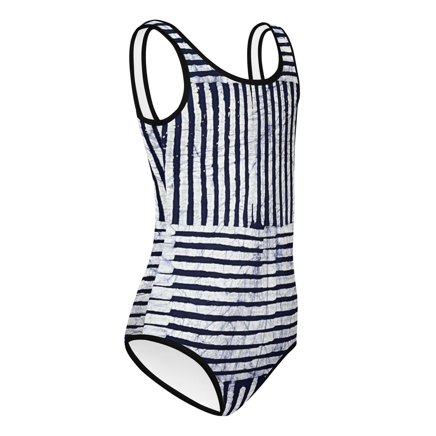 Stripey Adire Kids Swimsuit