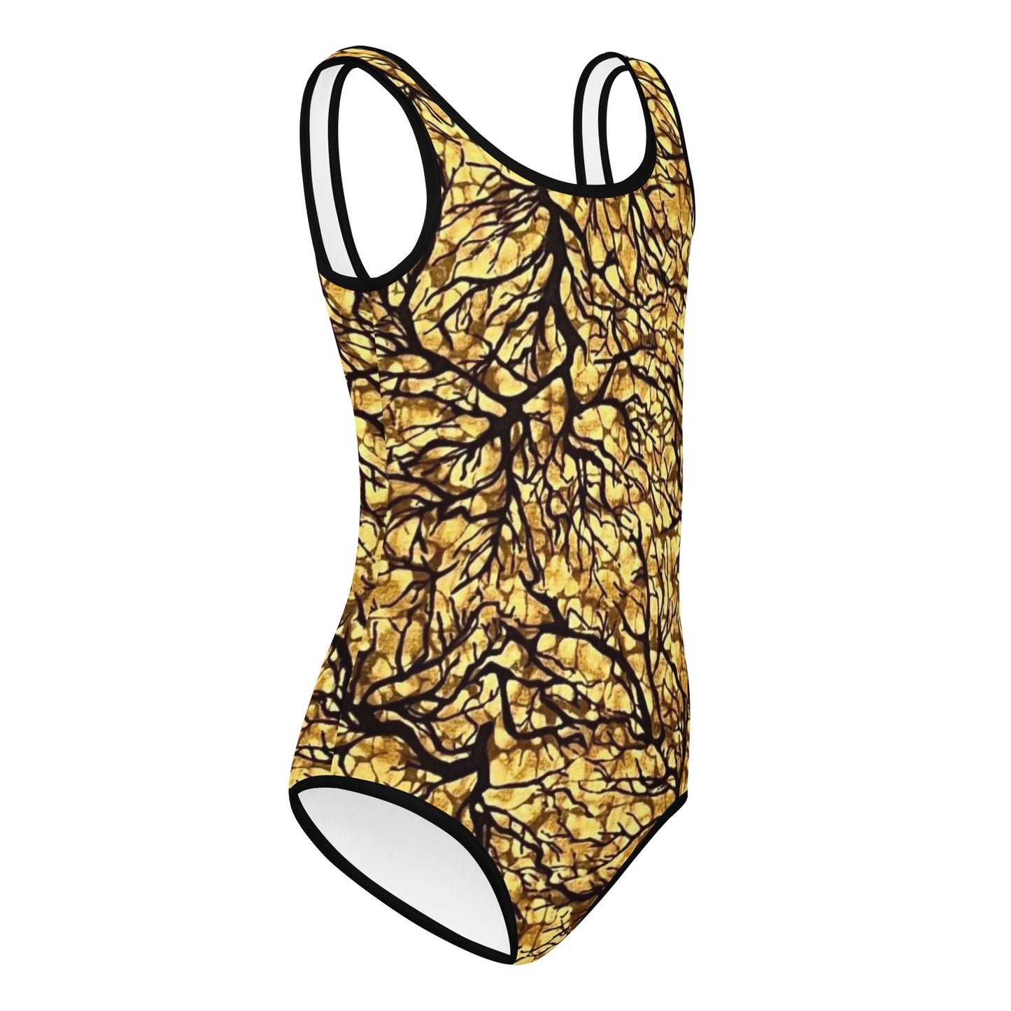 Trees Adire Kids Swimsuit