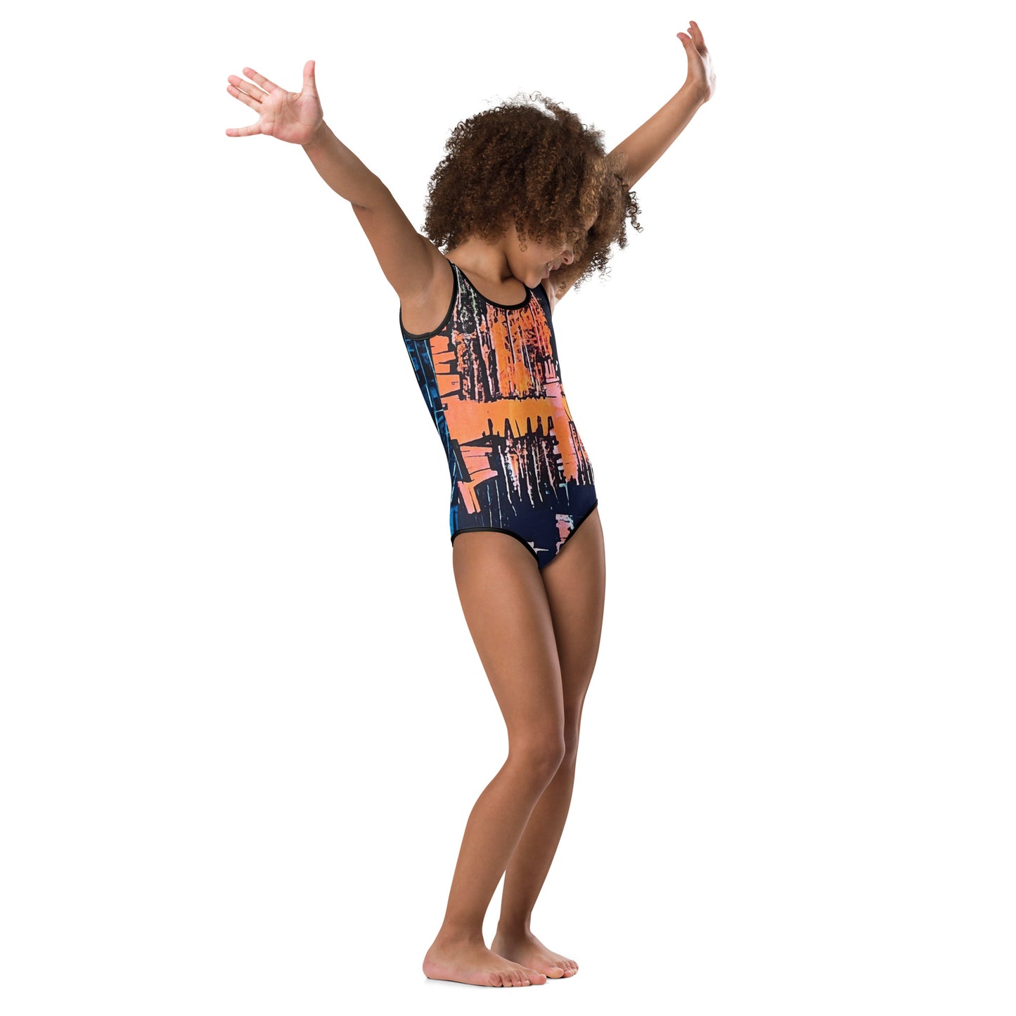 Colourful Adire Kids Swimsuit