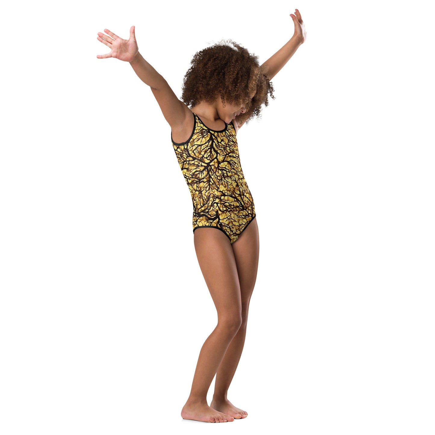 Trees Adire Kids Swimsuit