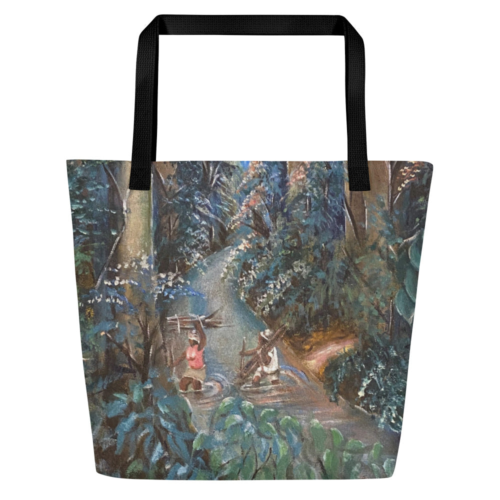 Rivers Large Tote Bag