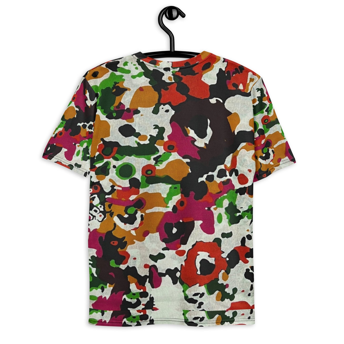 Multicolour Paint Ankara Men's T-Shirt