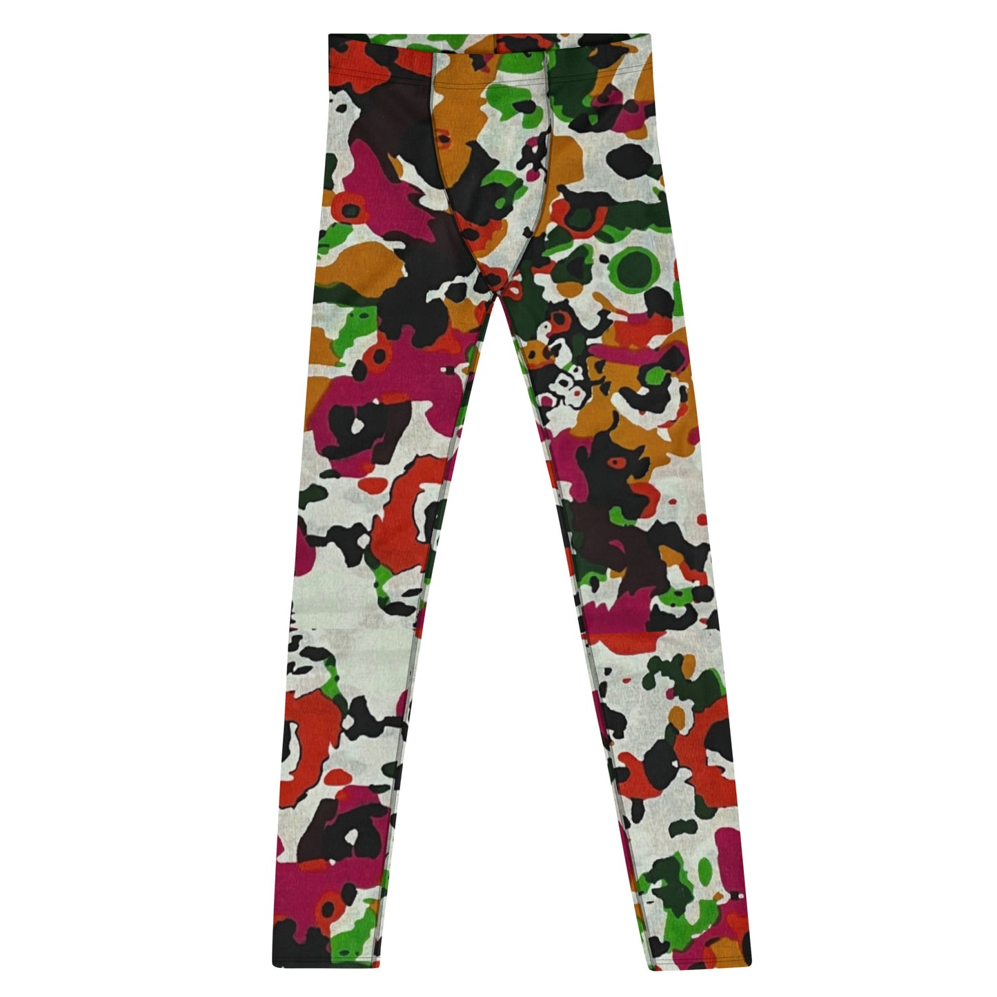 Multicolour Paint Ankara Men's Leggings