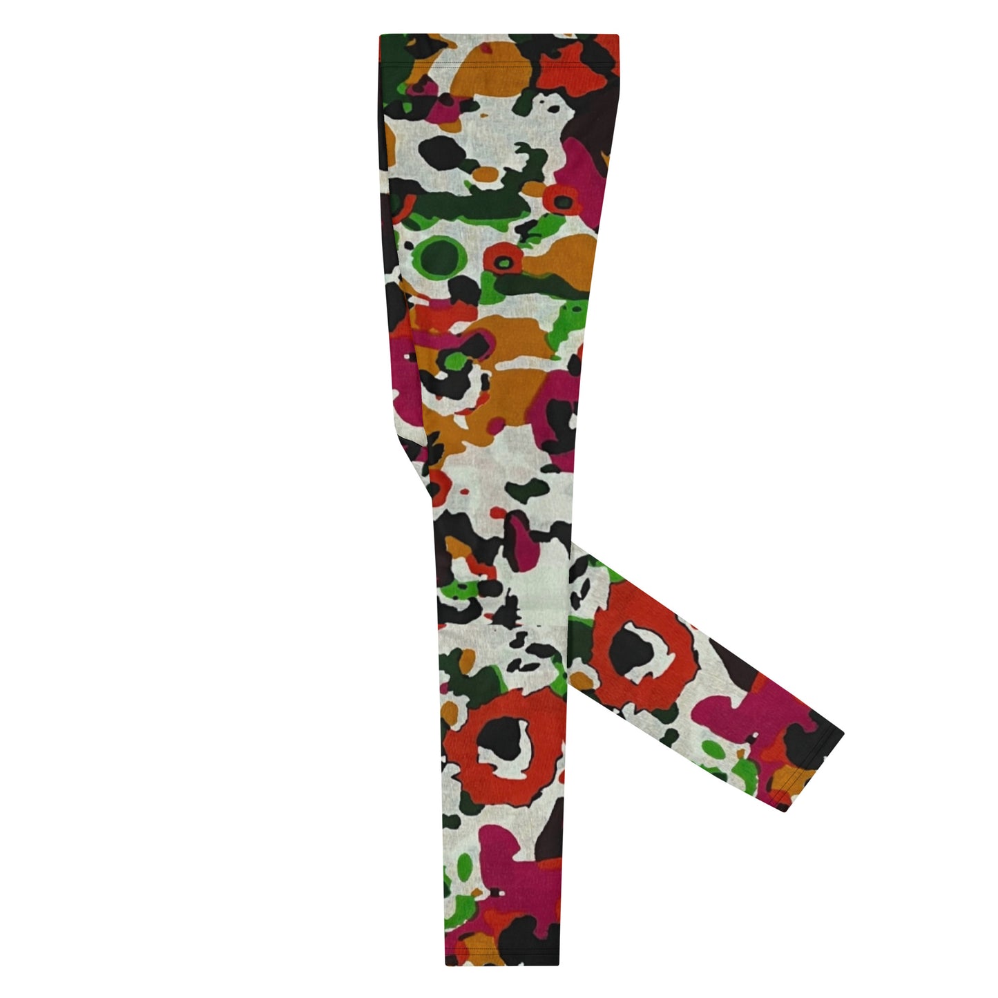 Multicolour Paint Ankara Men's Leggings