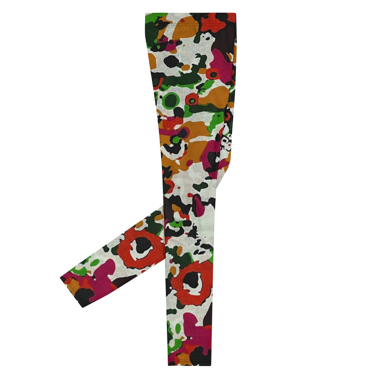 Multicolour Paint Ankara Men's Leggings