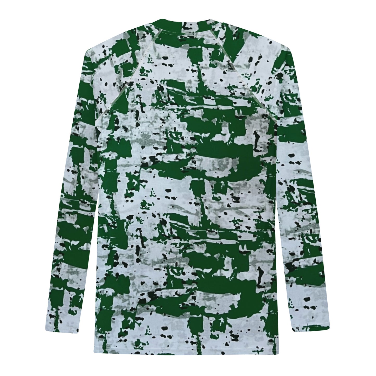 Green Camo Adire Men's Rash Guard