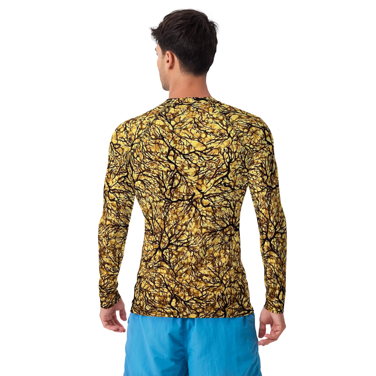 Trees Adire Men's Rash Guard