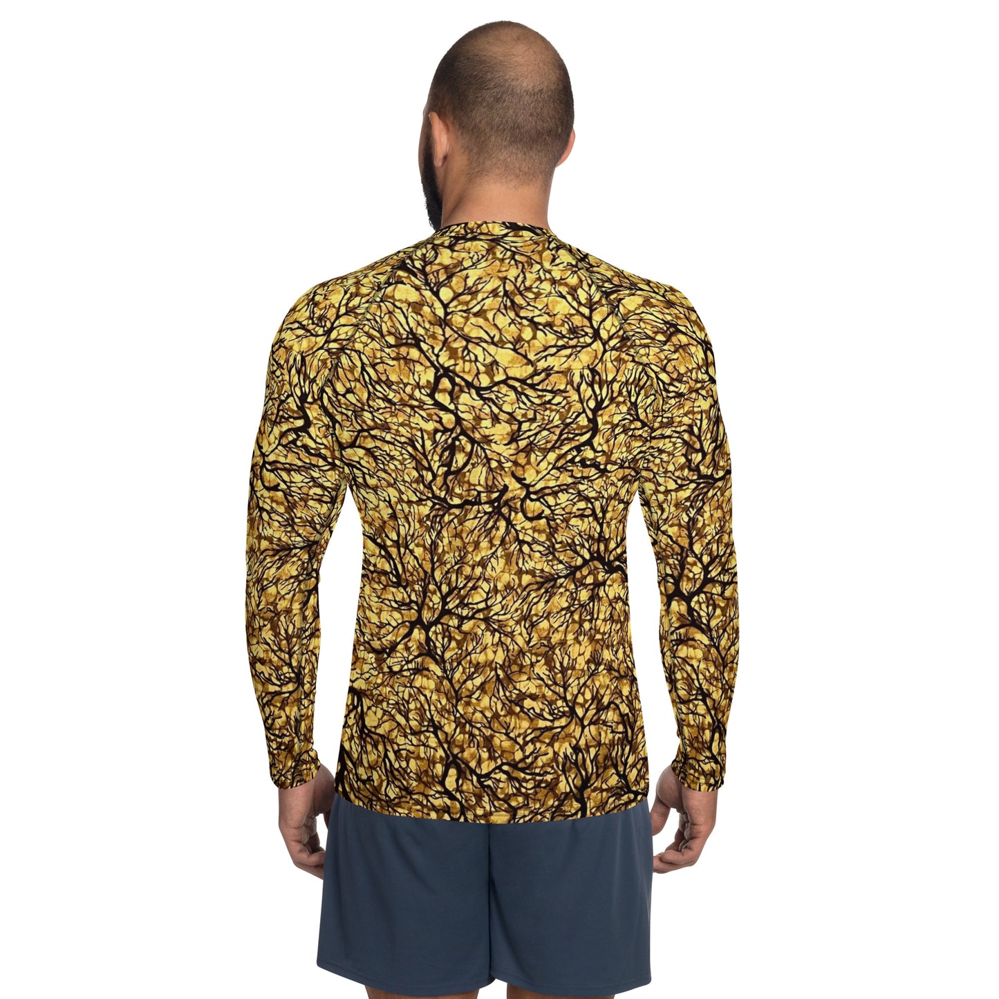 Trees Adire Men's Rash Guard