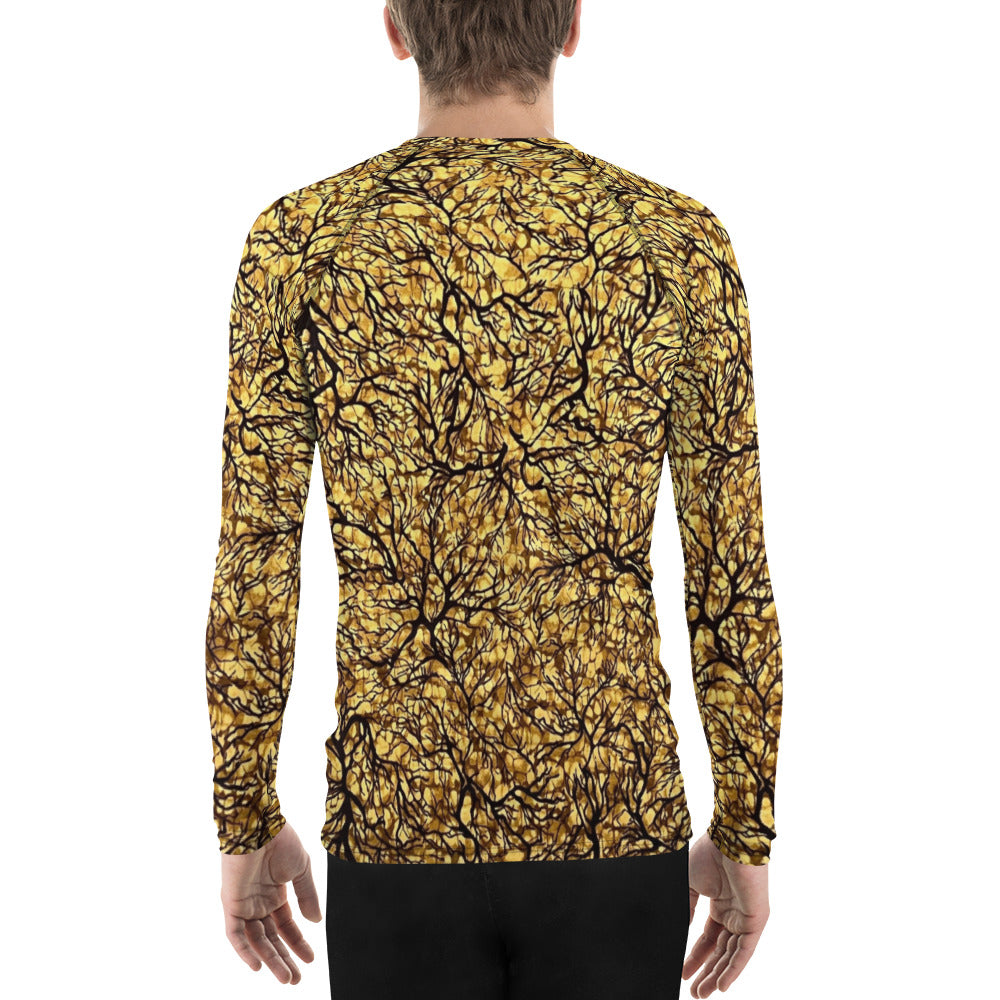 Trees Adire Men's Rash Guard