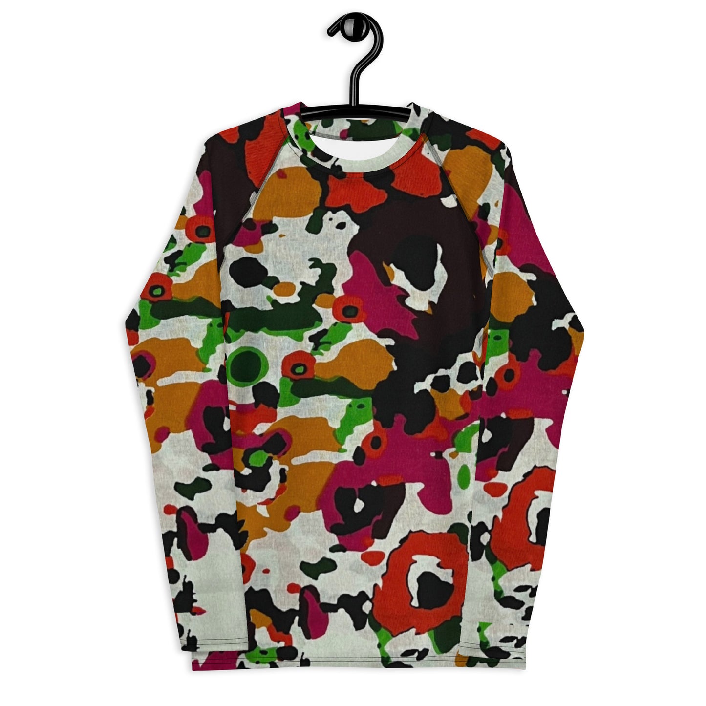 Multicolour Paint Ankara Men's Rash Guard