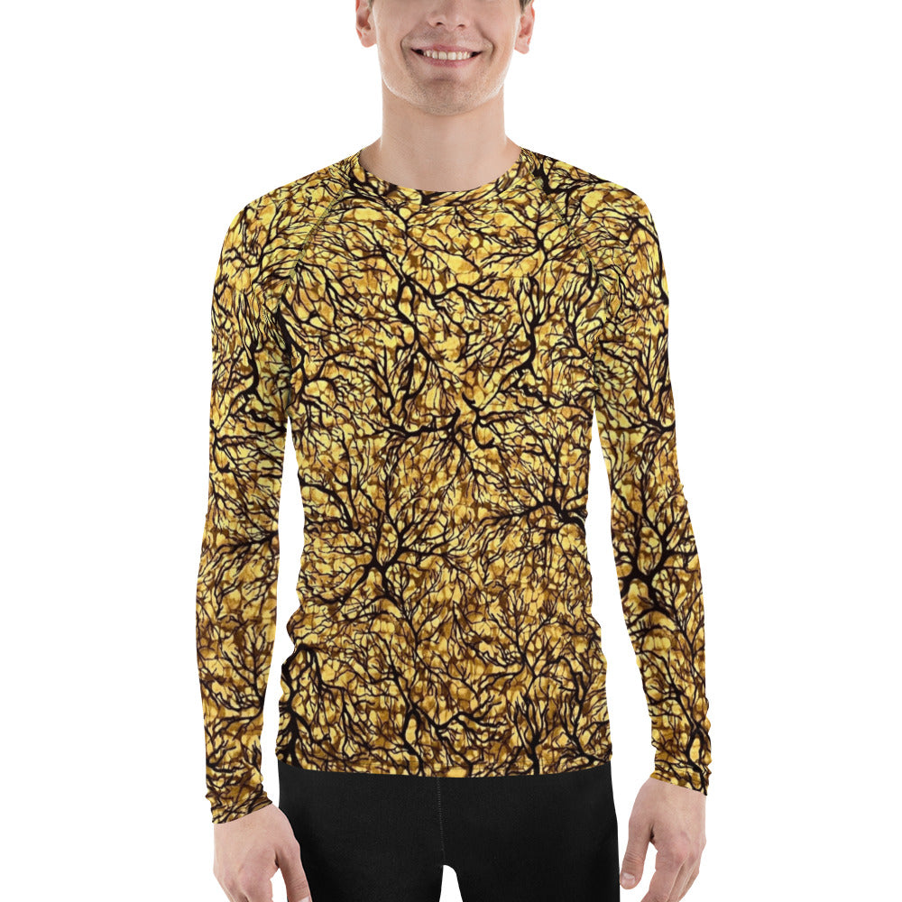 Trees Adire Men's Rash Guard