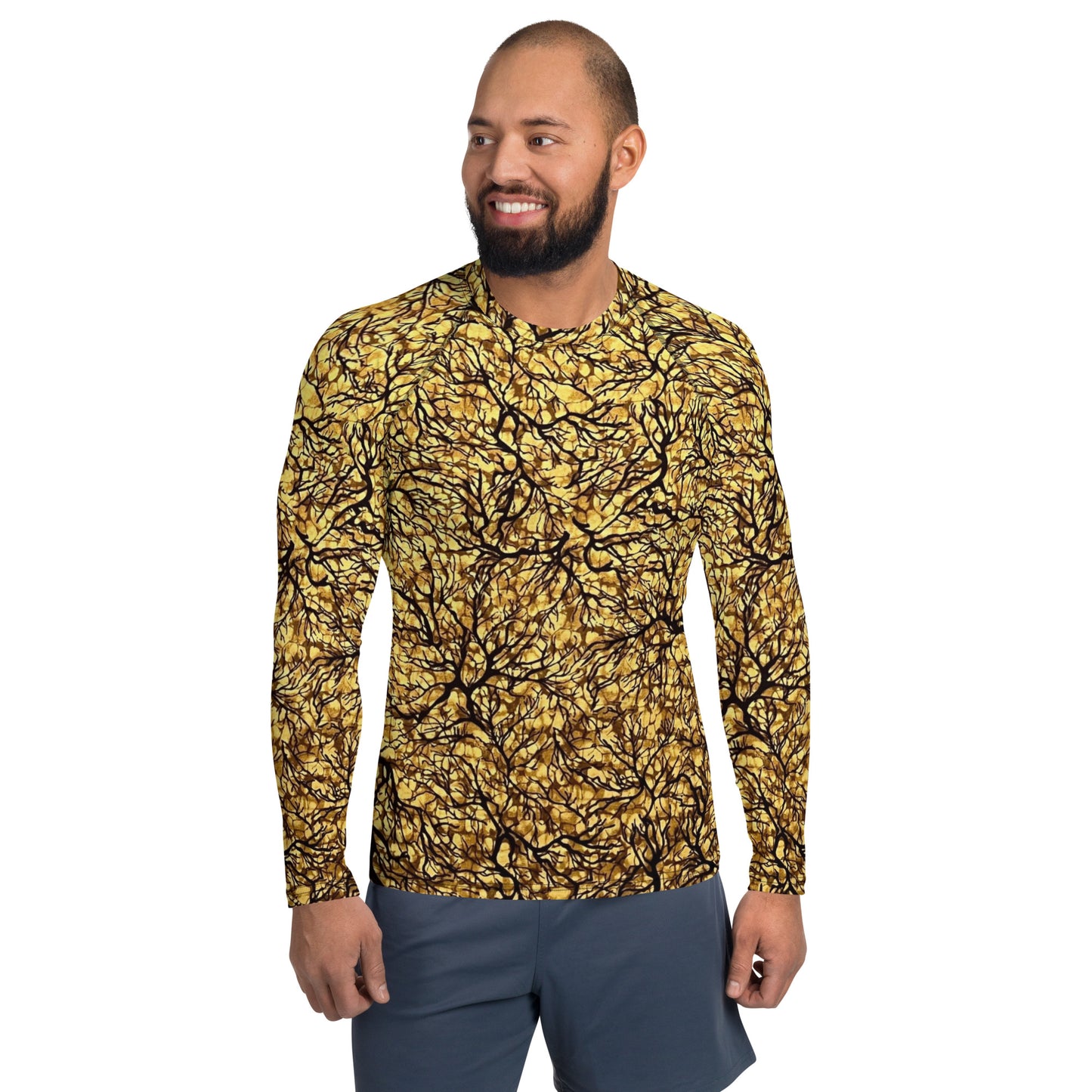 Trees Adire Men's Rash Guard