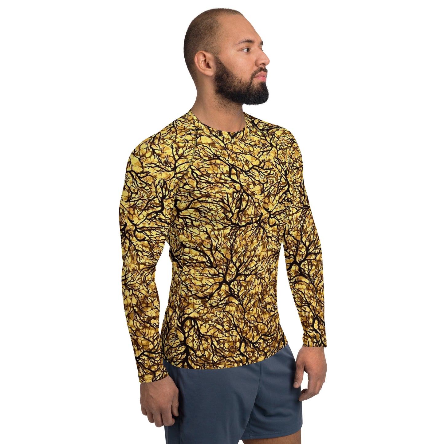 Trees Adire Men's Rash Guard