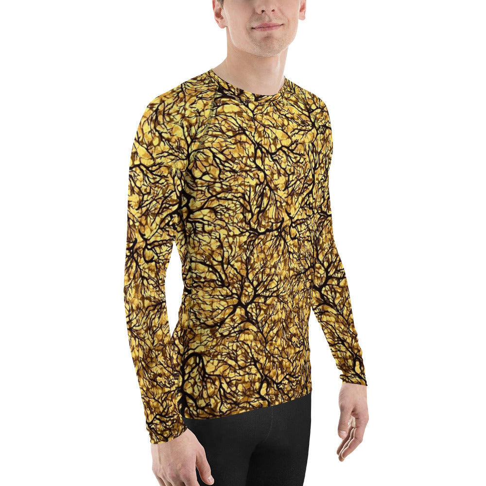 Trees Adire Men's Rash Guard