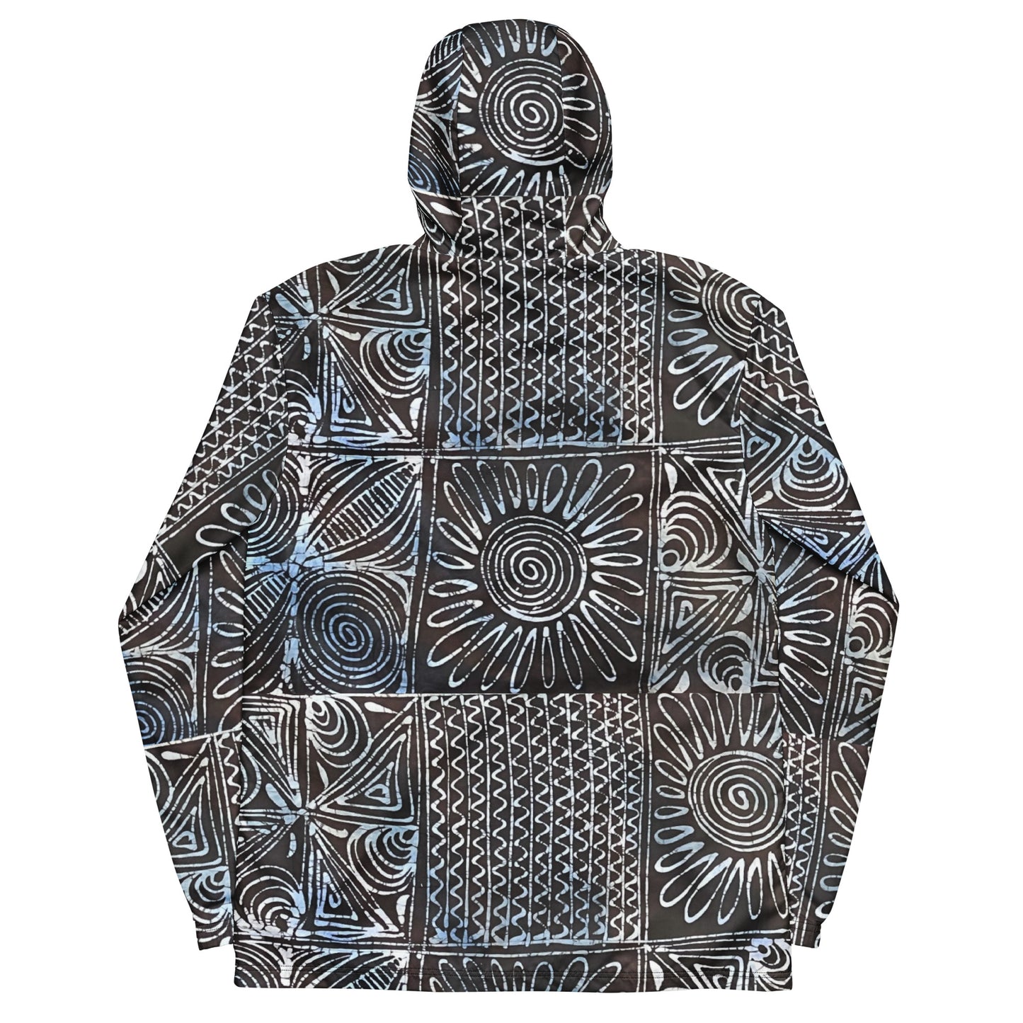 Cyan Print Men’s Windbreaker