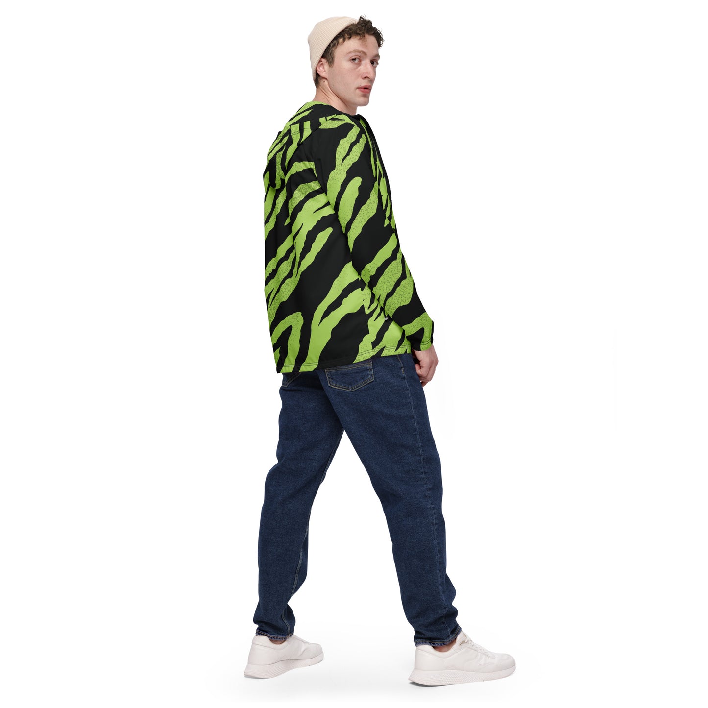 Green Tiger Men’s Windbreaker