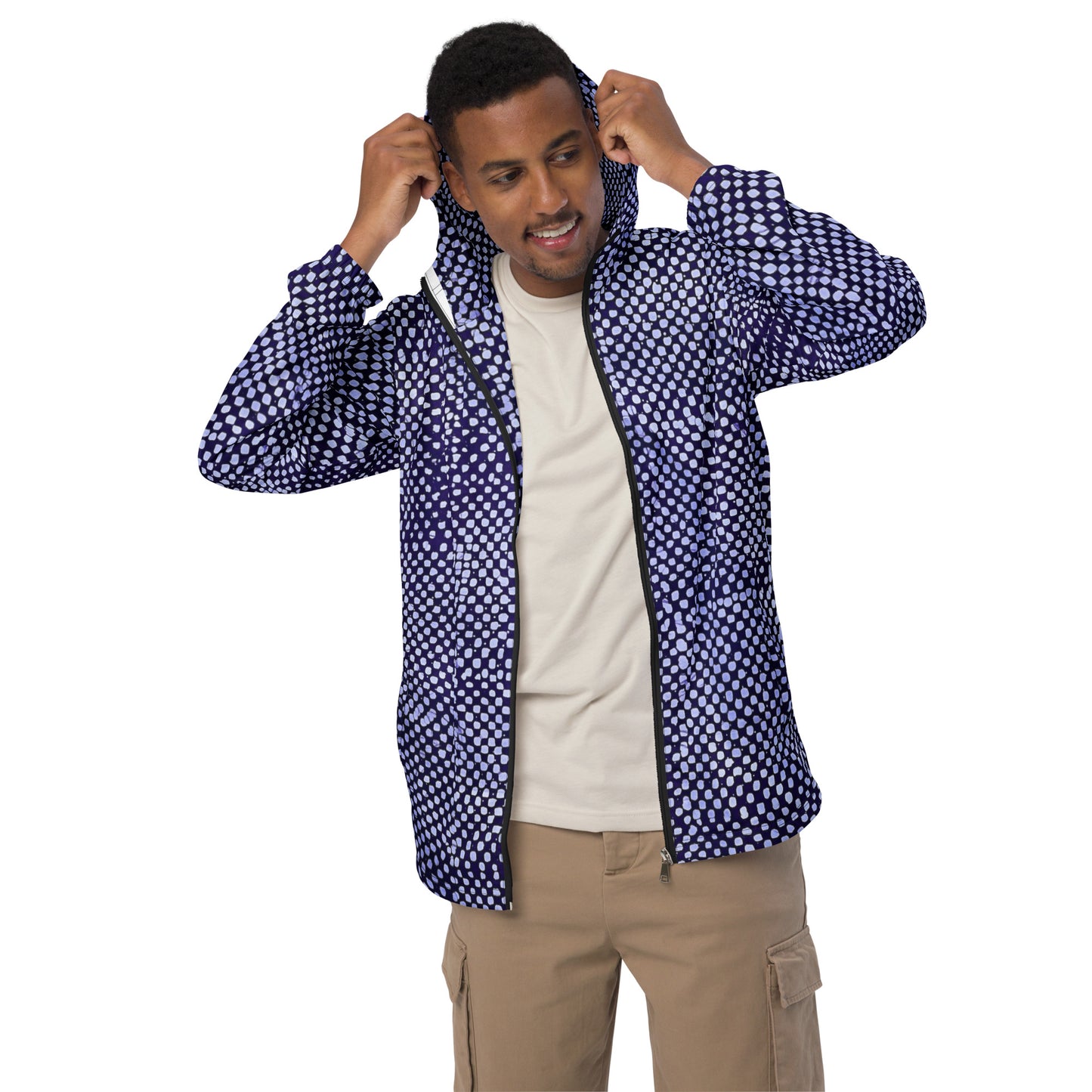 Purple Dot Men’s Windbreaker