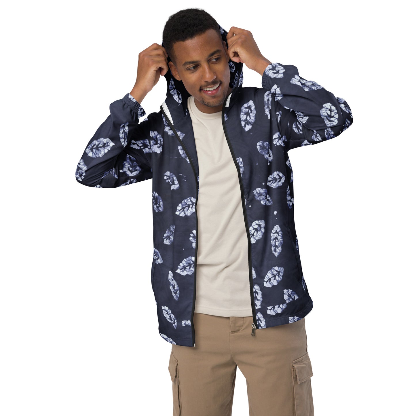 Indigo Leaf Men’s Windbreaker