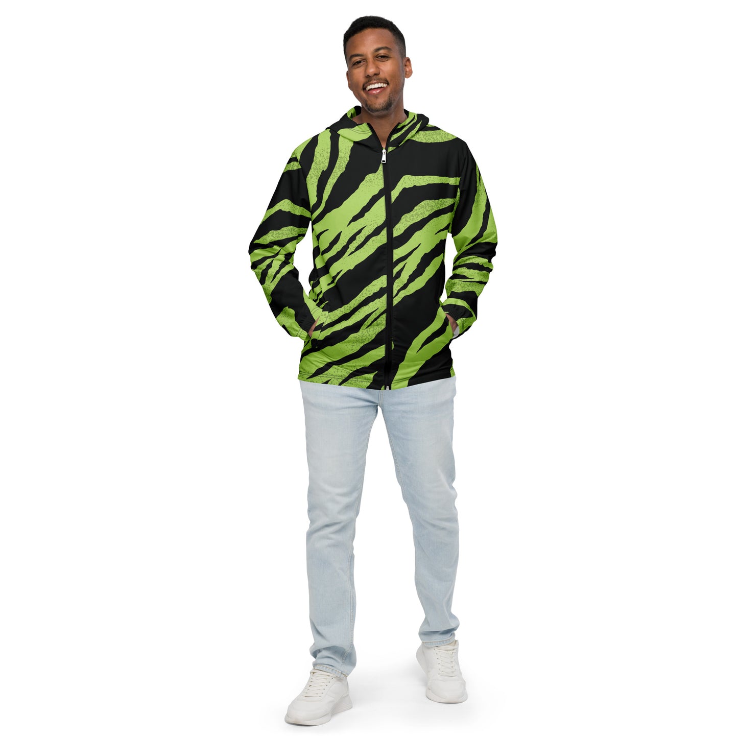 Green Tiger Men’s Windbreaker