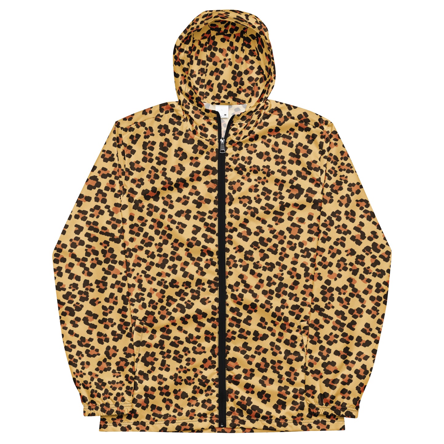 Brown Leopard Men’s Windbreaker