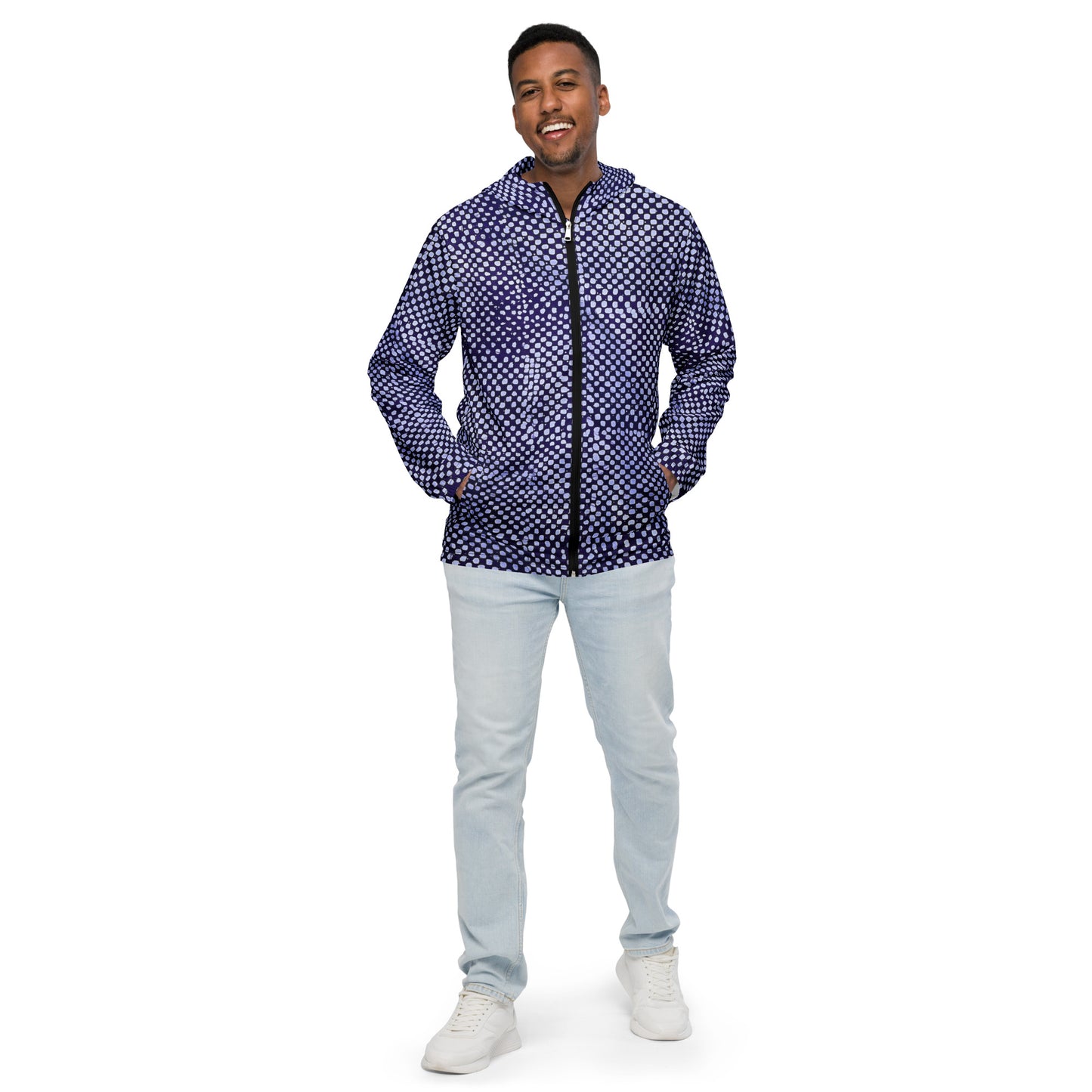 Purple Dot Men’s Windbreaker