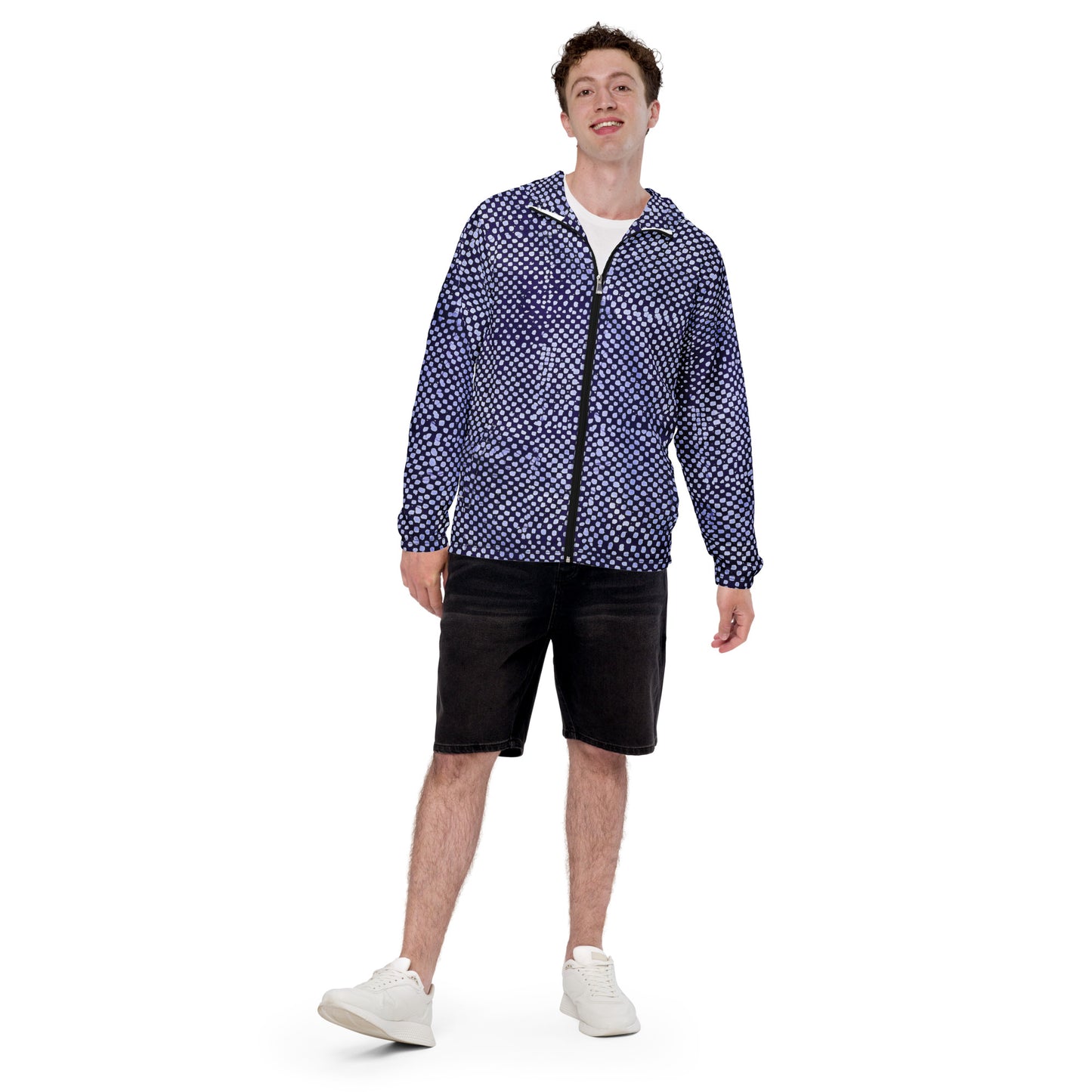 Purple Dot Men’s Windbreaker